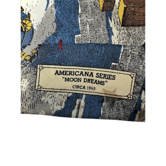 Tango By Max Raab Americana Series "Moon Dreams" Novelty Tie Circa 1892 - Picture 4 of 8